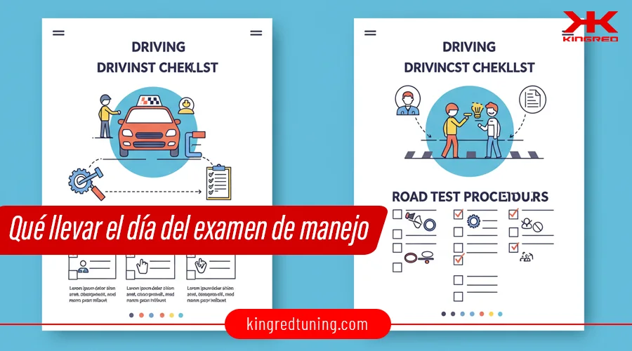 ¿Qué llevar el día del examen de manejo? Checklist 2025